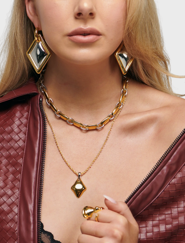 Lusso Earrings - Gold Hoop