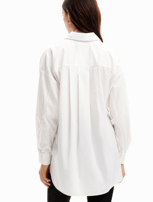 Oversize Lettering Shirt - Blanco