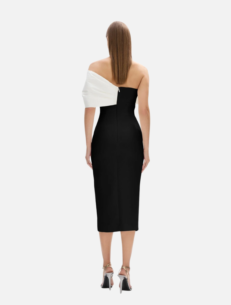 Kace Dress - Ivory/Black