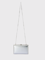 Lucy Metallic Clutch - Silver