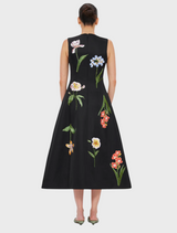 Cleo - Botanical Print in Ebony