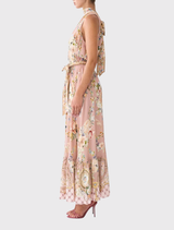 Necktie Dress With Elasticated Waist - Chamber Of Blooms