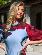 In The Limelight Dress - Blue Floral