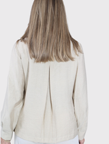 Luster Linen Patch Pocket Jacket - Sand