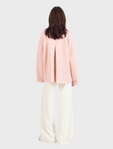 Boiled Wool Coat - Light Pink