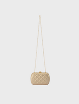 Zoey Quilted Clutch - Gold