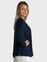 Pull On Jacket - Sapphire