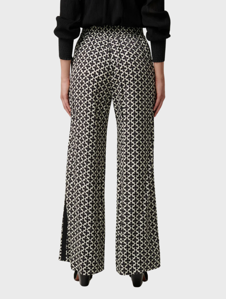 Willow Viscose Dobby Half Waist Panel Pant - Country Tapestry