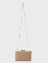 Sammi Crystal Frame Clutch - Gold