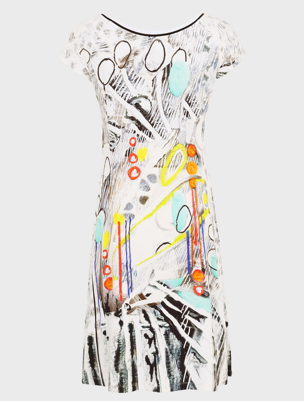 Sylvie Cloutier Print Dress 25605