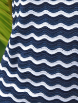 Make Knit Happen Top - Navy/White Stripe
