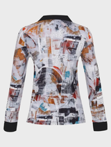 Top - Silver Grey / Black/ Multi