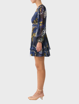 Button Front Frill Dress - Notes From The Blue Room