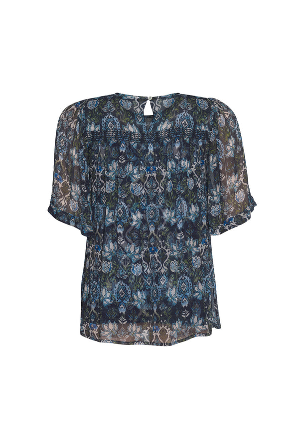 Lucca Top - Indigo Multi