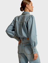 Resonate Top - Light Washed Denim