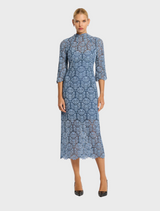 Juliette Midi - Pale Blue-Navy