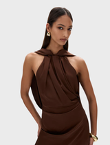 Hallie Gown - Chocolate
