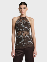 Monique Top - Chocolate Silver