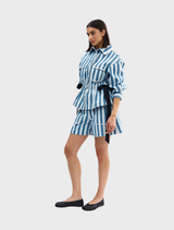 Darcey Jacket - Powder Denim Stripe