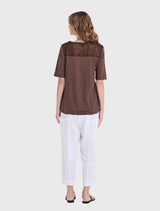 St Tropez Top - Cocoa