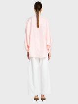 Tumbled Taffeta Billow Blouse - Fondant