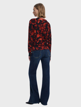 Thin Gauge Pullover - Floral Print