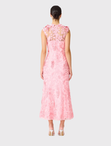 Monique High Neck Gown - Pink