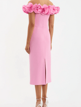 Odetta Midi Dress - Pink