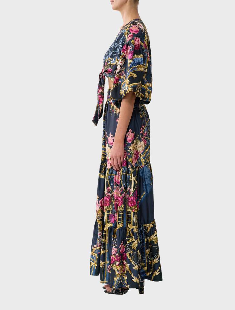 High Waisted Tiered Skirt - Ornate On A Plate