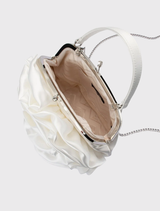 Rosita Rosette Frame Bag - White