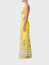 Bias Slip Dress With Lace Edge Detail - Lady Limonada