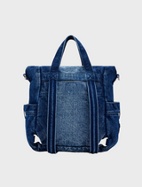 Small Voyager Denim Backpack - Denim Medium Wash