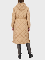 Quilted Coat - Cognac