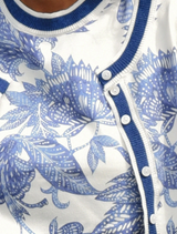 Feeling Blue-tiful Cardigan – Blue & White