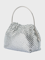 Whitney Crystal Top Handle - Silver