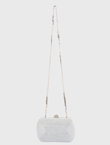 Martina Rope Clutch – Silver