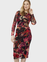 Knit Dress - Begonia/Orange