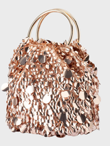 Vera Sequin Top Handle - Blush