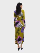 Dress with Long Sleeve - Green