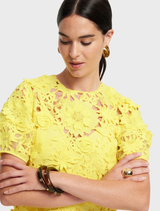 Maggie Lace Mini Dress - Sunshine