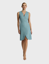 Antonia Dress - Blue/Green