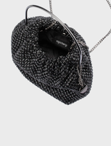 Whitney Crystal Top Handle - Black