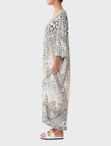 Jersey V Neck Batwing Kaftan - Marble Heaven