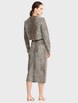 Short Leopard Jacket - Caffee Latte