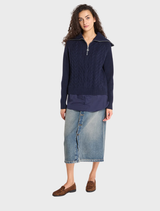 Thick Gauge Pullover - Blue