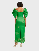 Arabella Applique Maxi Dress - Verdant