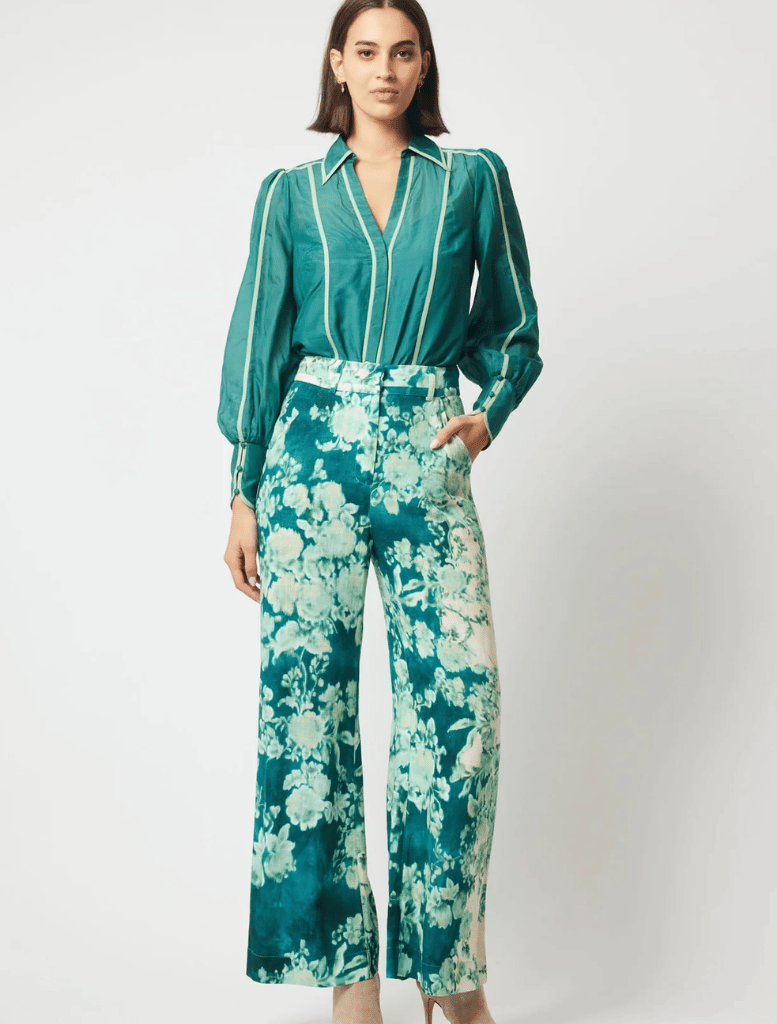 Pisces Cotton Silk Shirt - Jade