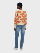 Thick Gauge Jacket - Floral Print