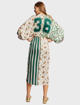 Camilla Twisted Waist Dress - Sporty Jade