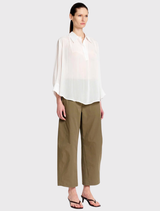 Barrel Leg Pant - Olive